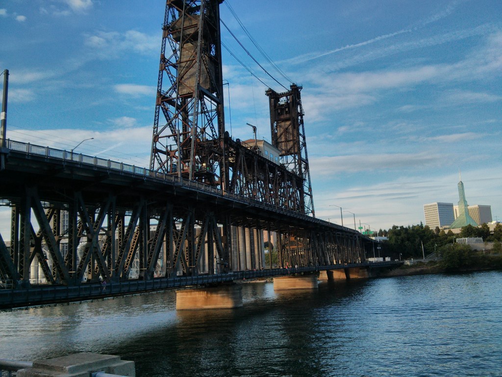 河上的若干座大桥之一